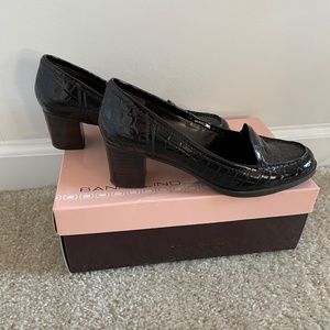 Bandolino Dark Brown Block Heels, Women's Loafer, 6.5